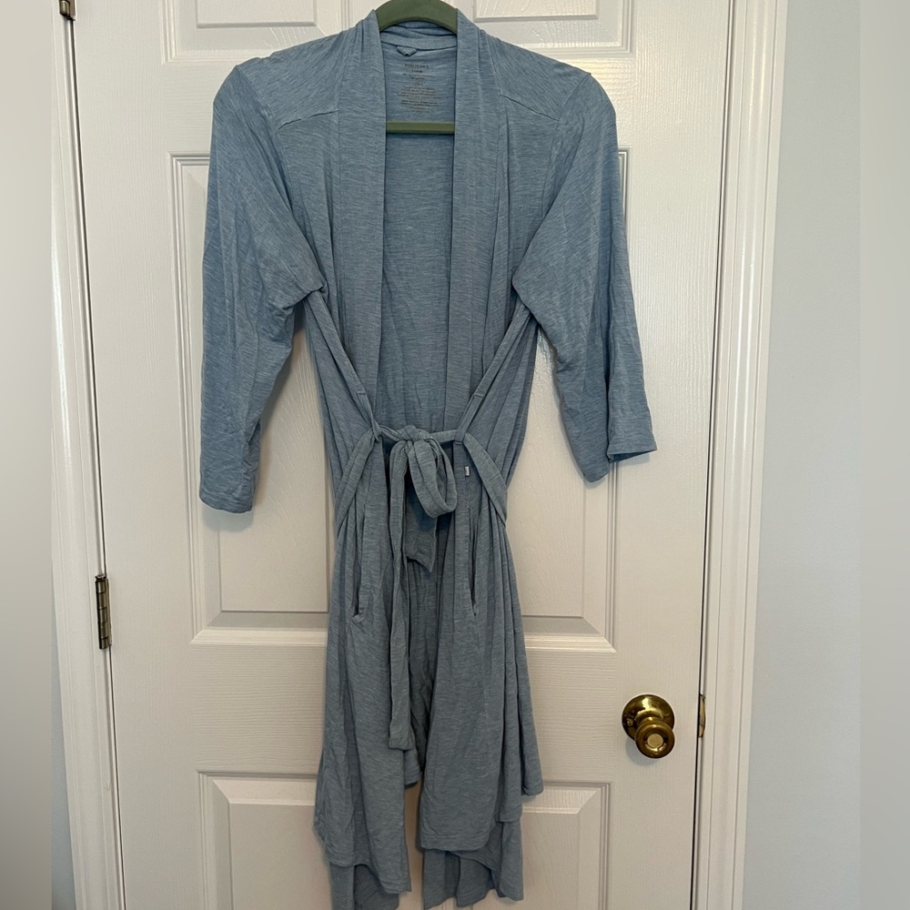 Posh Peanut baby blue bamboo robe XL